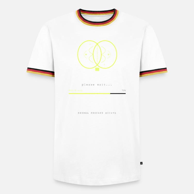 BRAIN.EXE IS LOADING - Men's Ringer Shirt - white/tricolour