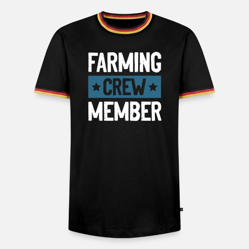 Farming Crew - Men's Ringer Shirt - black/tricolour