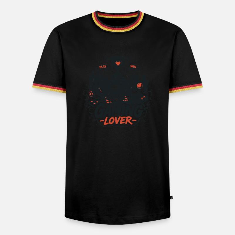 Gaming Lover Retro Controller - Men's Ringer Shirt - white/tricolour