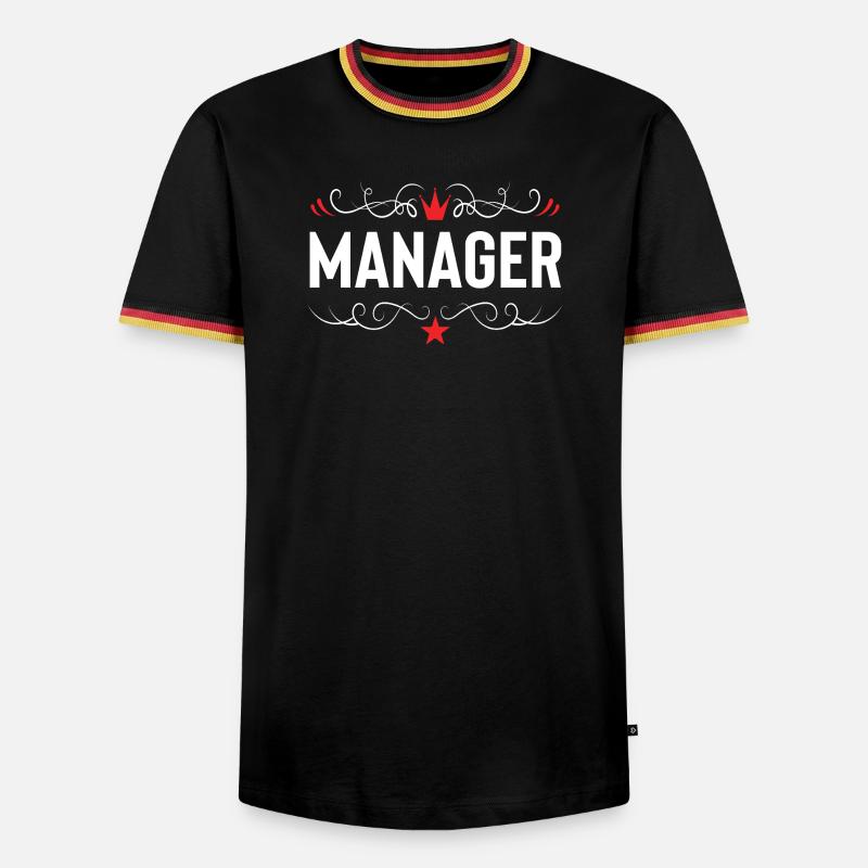Manager Beruf - Männer Kontrast-T-Shirt - Schwarz/Dreifarbig
