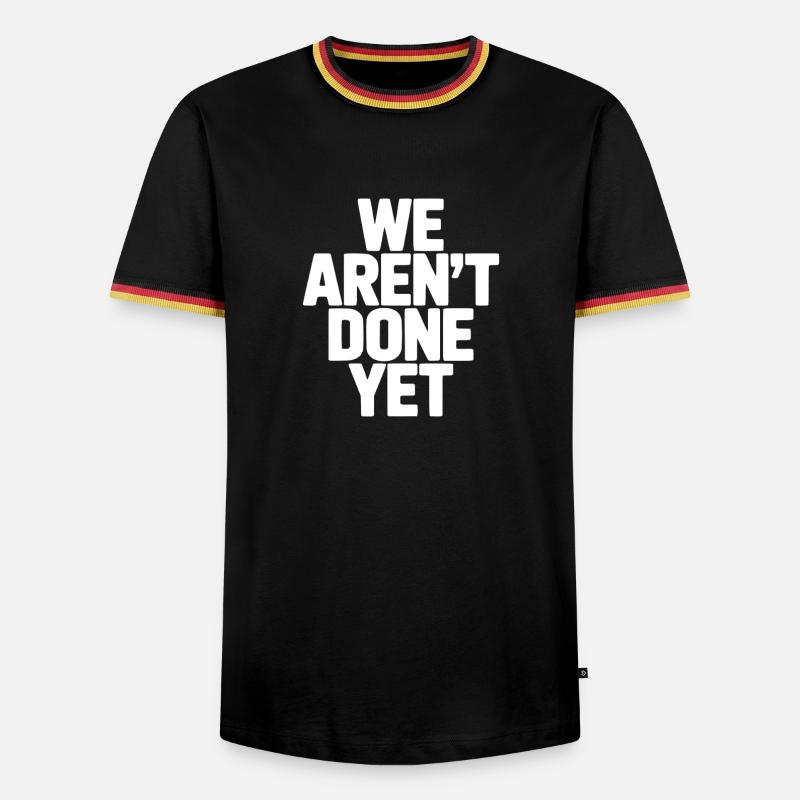 We Aren't Done Yet - Men's Ringer Shirt - black/tricolour