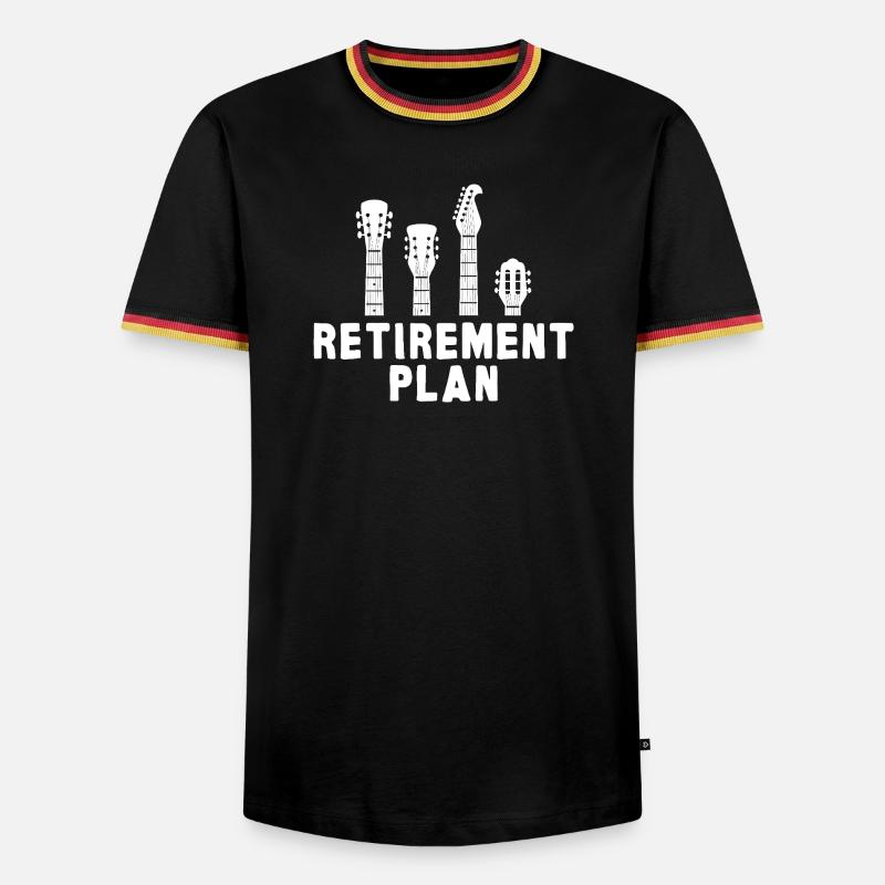 Guitar Retirement Plan - Men's Ringer Shirt - black/tricolour