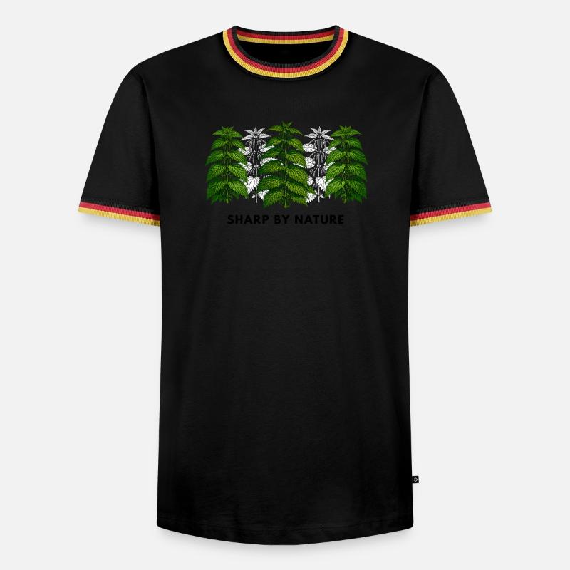 Stinging nettle is sharp by nature - Men's Ringer Shirt - black/tricolour
