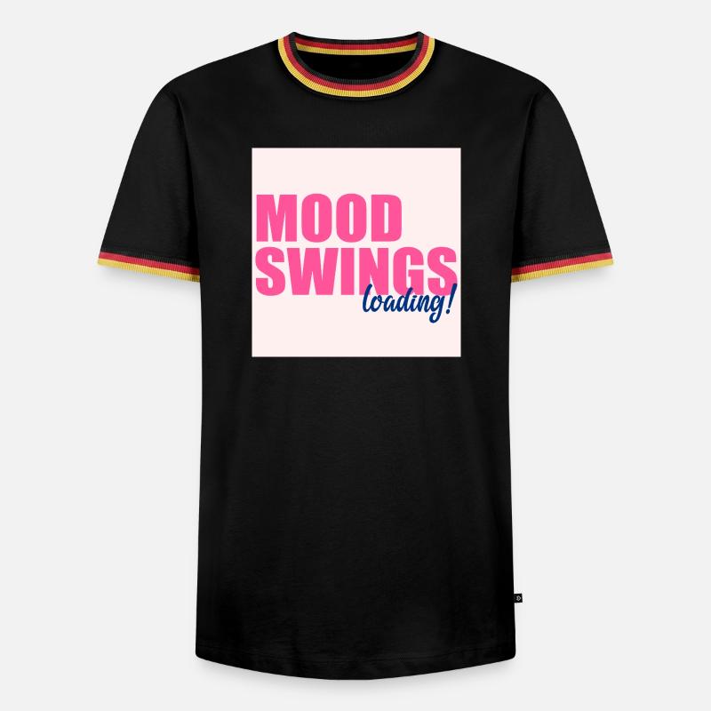 Mood Swings Loading - Men's Ringer Shirt - black/tricolour