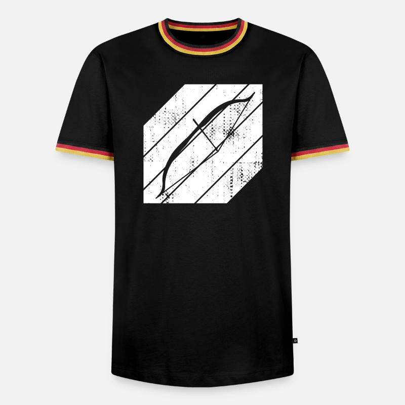 Archery Sketch - Men's Ringer Shirt - black/tricolour