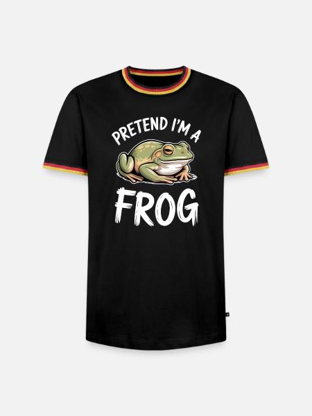 Frog Sayings Frogs Funny Frog Gift - Men's Ringer Shirt - black/tricolour