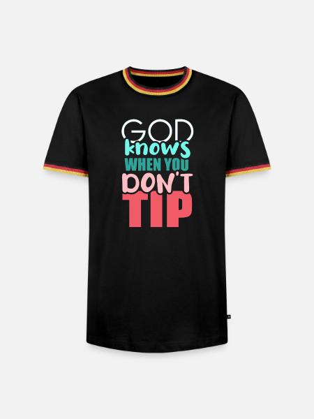 Kellner Barkeeper Ober Bar Bartender barchef - Männer Kontrast-T-Shirt - Schwarz/Dreifarbig