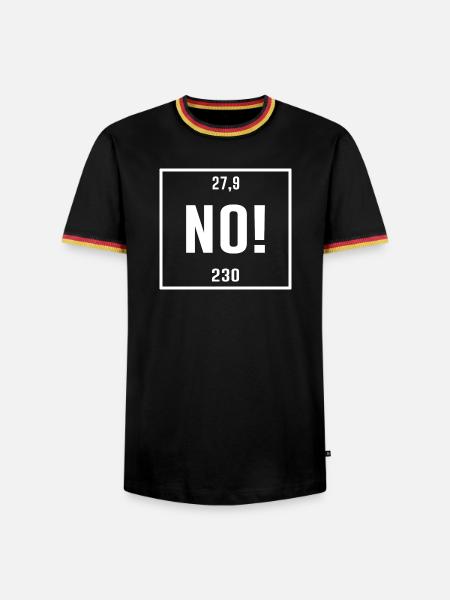 Nein Chemiker Periodensystem Lehrer - Männer Kontrast-T-Shirt - Schwarz/Dreifarbig