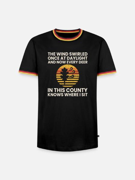 Lustiger Jagd Spruch Geschenk Jäger - Männer Kontrast-T-Shirt - Schwarz/Dreifarbig