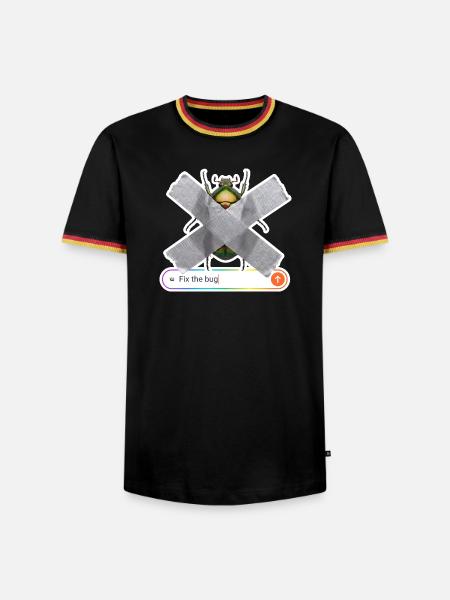 NOAI-Bug - Männer Kontrast-T-Shirt - Schwarz/Dreifarbig