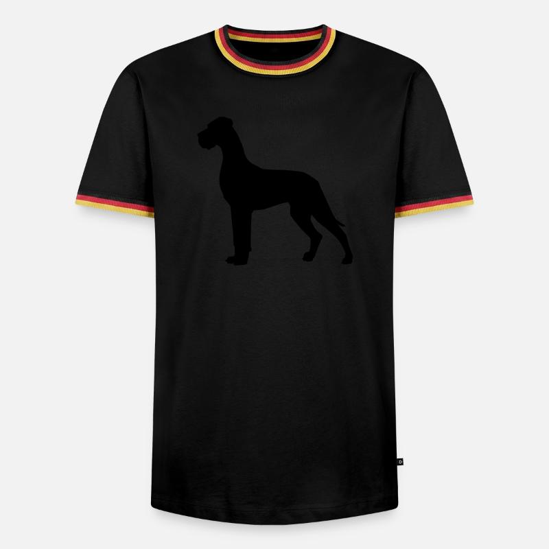 German Mastiff - Men's Ringer Shirt - black/tricolour