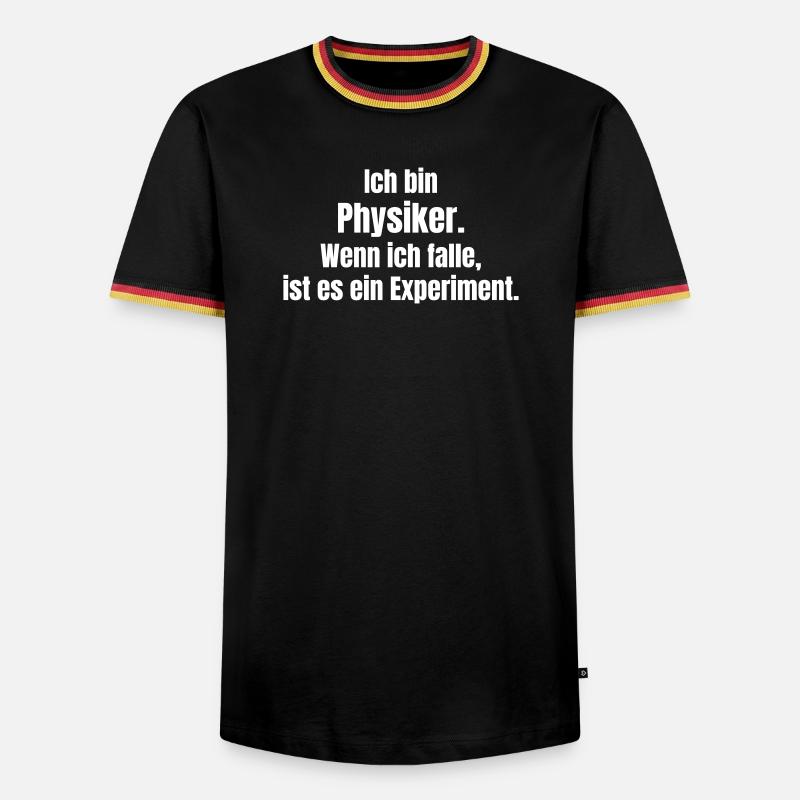 Physicist Humor Case Experiment - Men's Ringer Shirt - black/tricolour