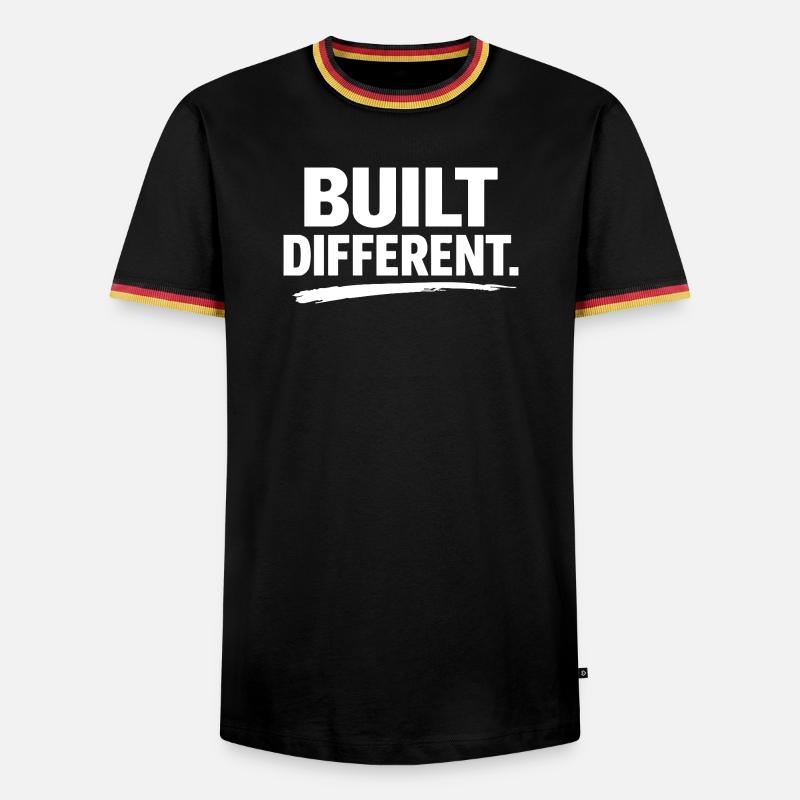 Built Differently - Men's Ringer Shirt - black/tricolour