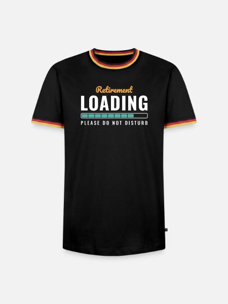 Ruhestand laden Bitte nicht stören - Männer Kontrast-T-Shirt - Schwarz/Dreifarbig