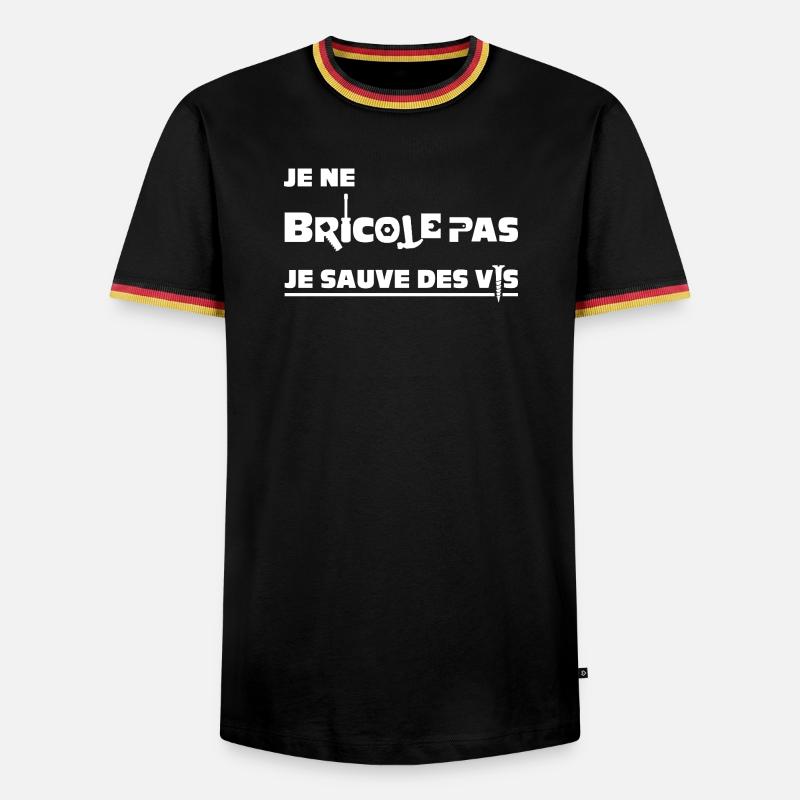 I DON'T TINKER, I SAVE SCREWS! - Men's Ringer Shirt - black/tricolour