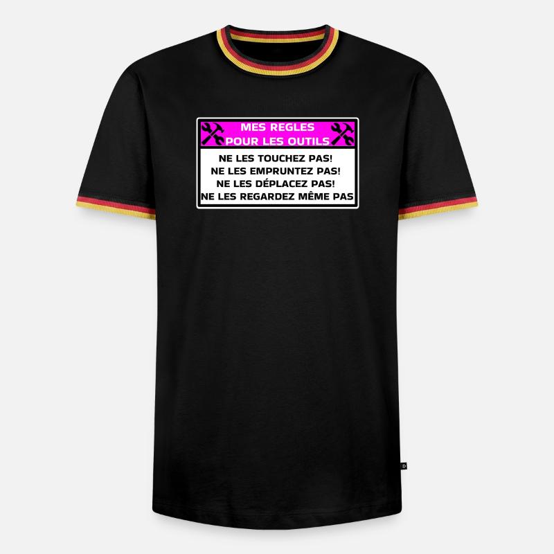 My rules for tools - Men's Ringer Shirt - black/tricolour
