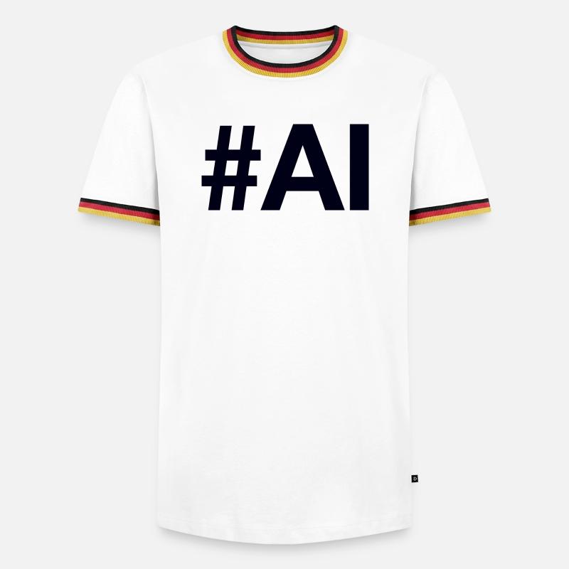AI Artificial Intelligence - Men's Ringer Shirt - white/tricolour