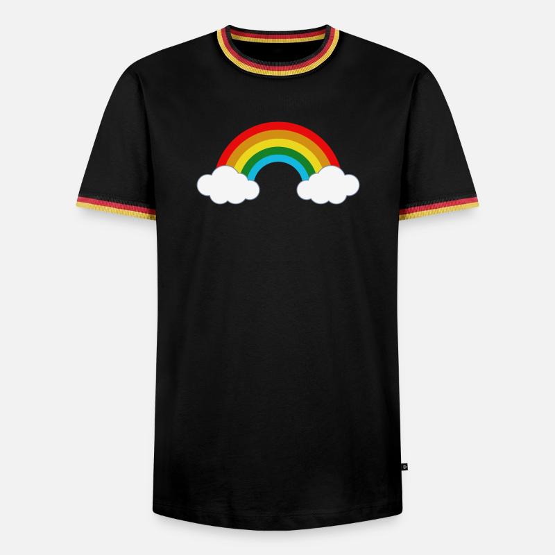 Rainbow - Men's Ringer Shirt - black/tricolour