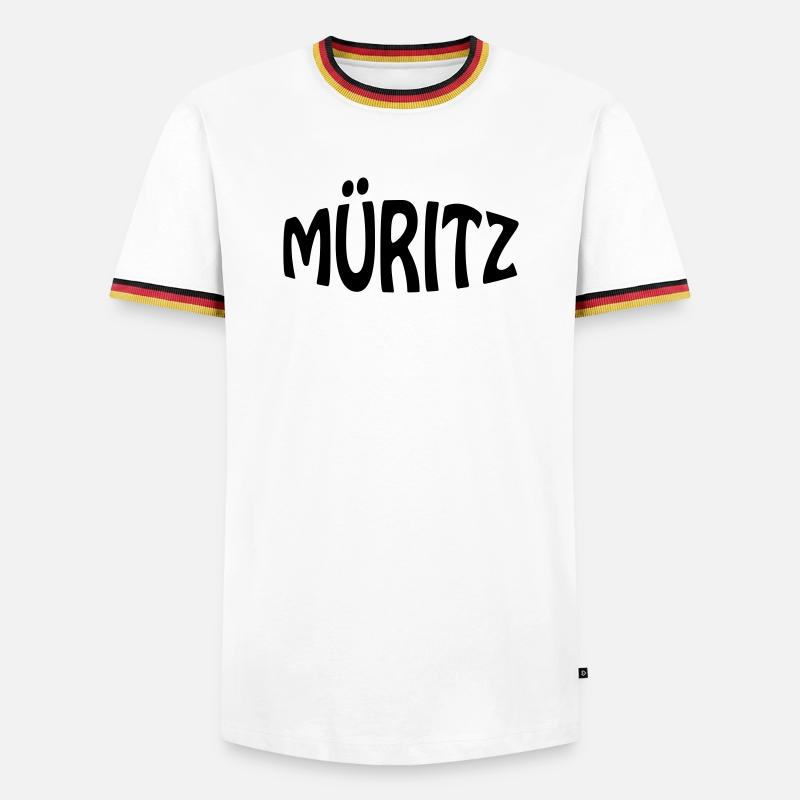 Müritz - Men's Ringer Shirt - white/tricolour