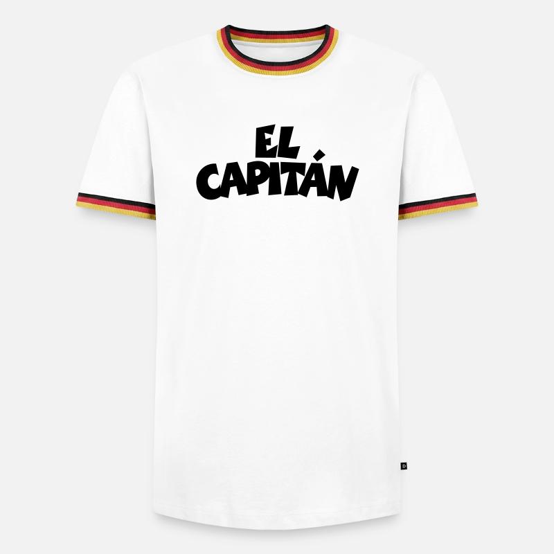 El Capitán - Men's Ringer Shirt - white/tricolour