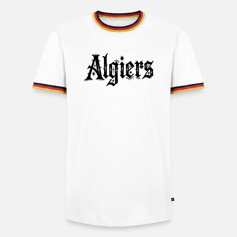 Algiers - Men's Ringer Shirt - white/tricolour