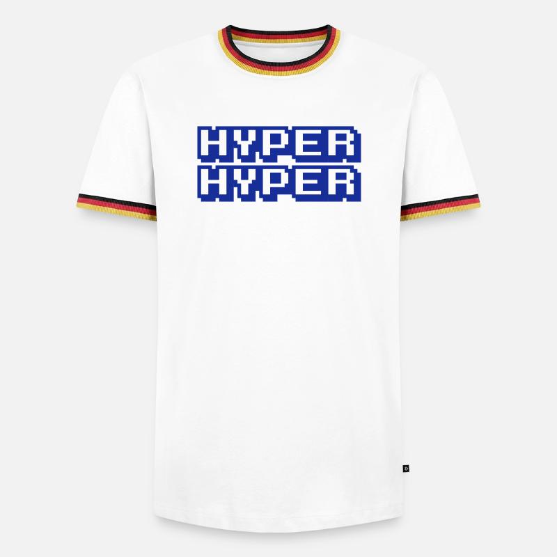 HYPER HYPER - T-shirt contrasté Homme - blanc/tricolore