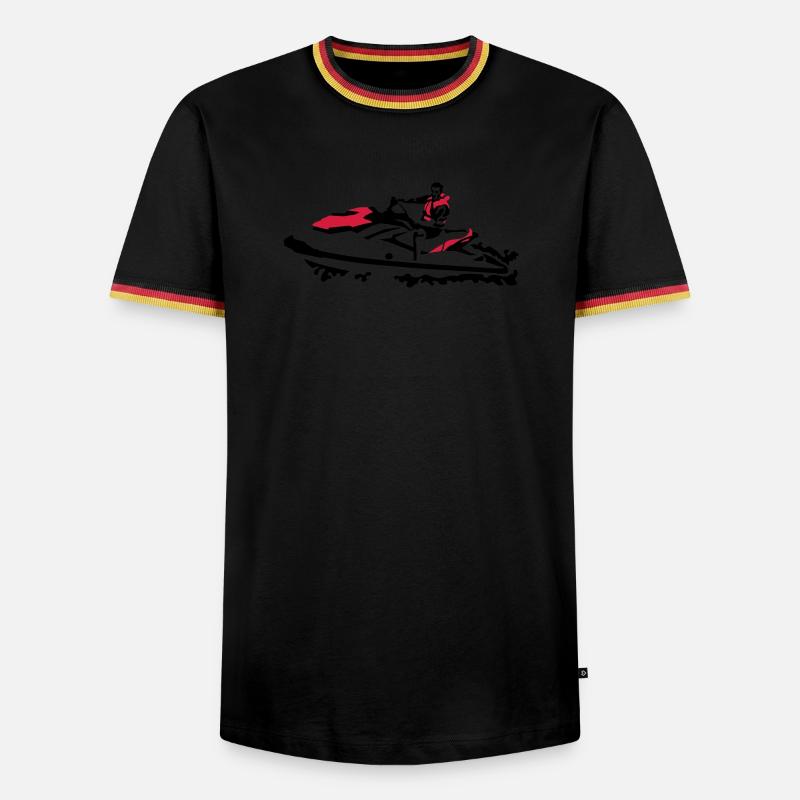 jetski - Men's Ringer Shirt - white/tricolour