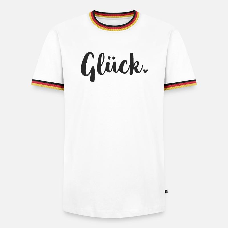 Happiness Statement - Men's Ringer Shirt - white/tricolour