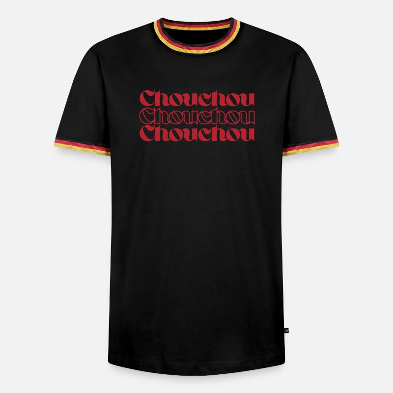 Scrunchie - Men's Ringer Shirt - black/tricolour