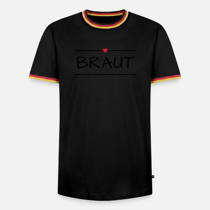 Bride hen party - Men's Ringer Shirt - black/tricolour