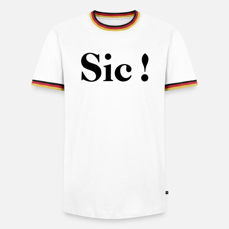 Sic! - Men's Ringer Shirt - white/tricolour