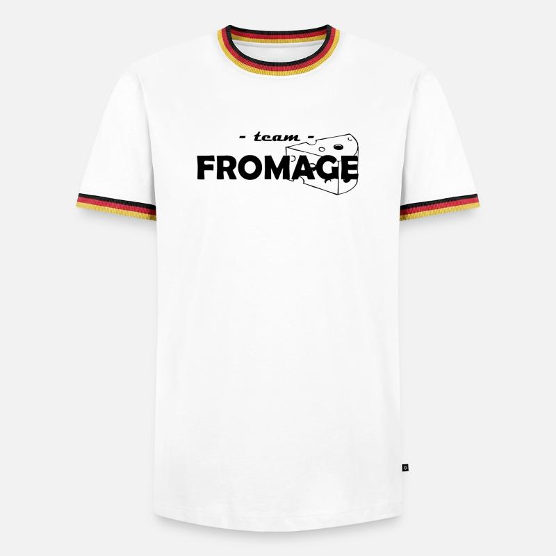 Team Cheese - Men's Ringer Shirt - white/tricolour