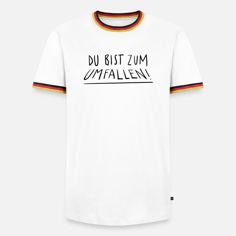 You're going to fall - Men's Ringer Shirt - white/tricolour