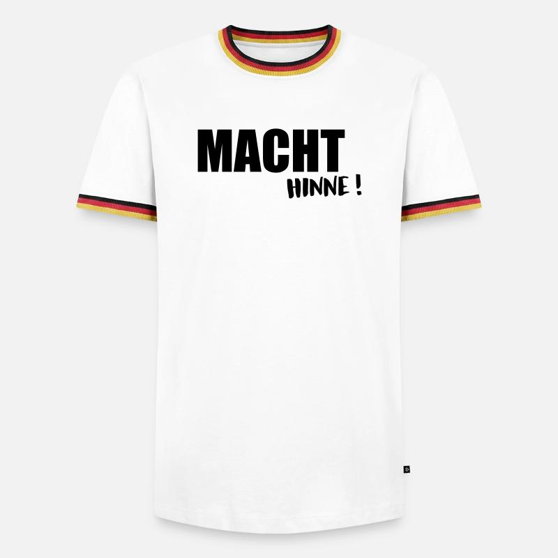 Make_it - Men's Ringer Shirt - white/tricolour