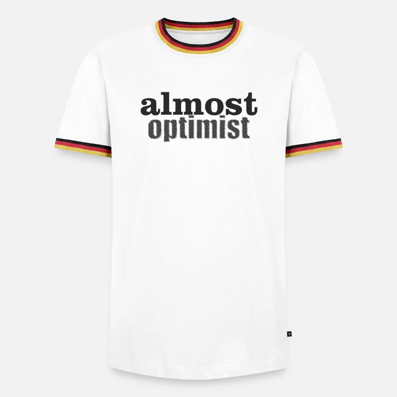 optimist - Men's Ringer Shirt - white/tricolour