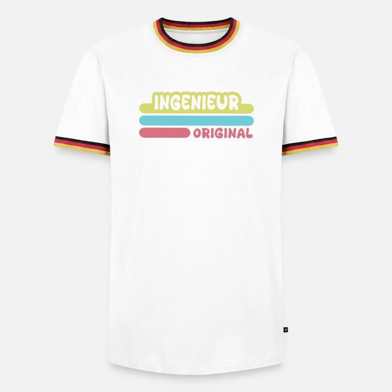 Engineer - Men's Ringer Shirt - white/tricolour