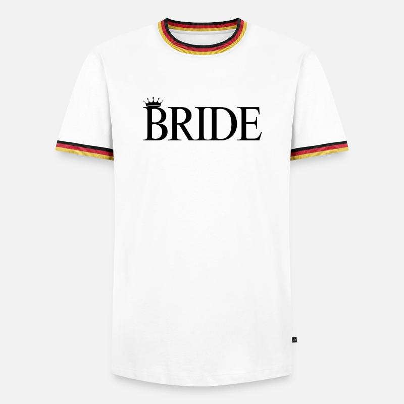 Team Bride! Customizable - Men's Ringer Shirt - white/tricolour