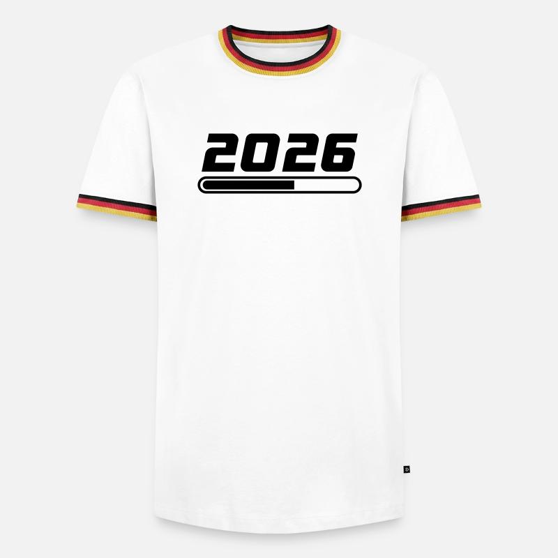 2026 Loading - Men's Ringer Shirt - white/tricolour
