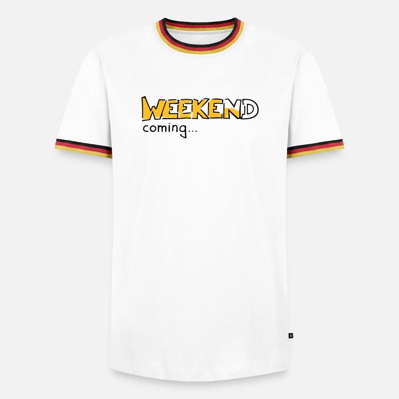 Weekend - Men's Ringer Shirt - white/tricolour