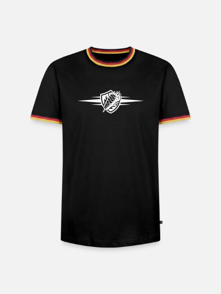 Döner Symbol Dönerskeß - Men's Ringer Shirt - black/tricolour