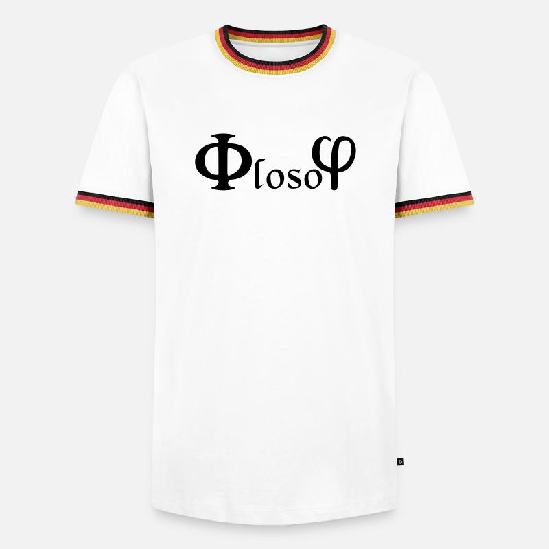 Philosophy / (phi) loso (phi) - Men's Ringer Shirt - white/tricolour