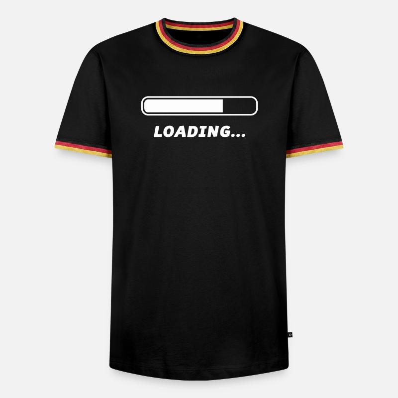 Loading - Men's Ringer Shirt - black/tricolour