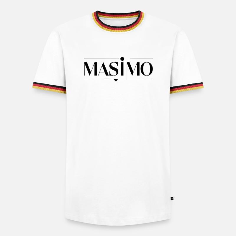 MAS IMO - Men's Ringer Shirt - white/tricolour