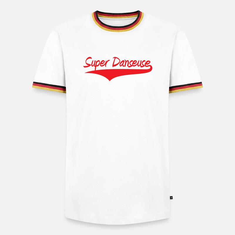 Super Dancer - Dance - Men's Ringer Shirt - white/tricolour