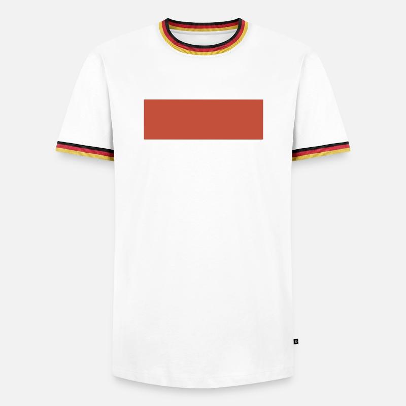 Abstract Earth Tones Pattern - Men's Ringer Shirt - white/tricolour
