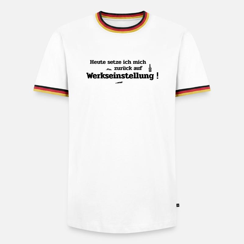 Default setting - Men's Ringer Shirt - white/tricolour