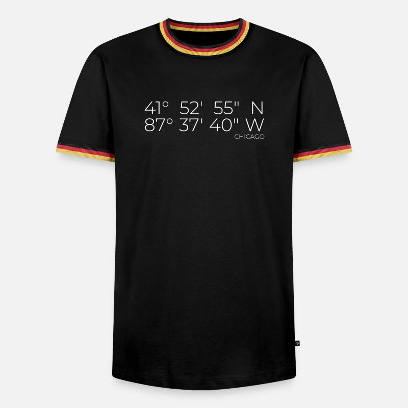 Coordinates Chicago - Men's Ringer Shirt - black/tricolour