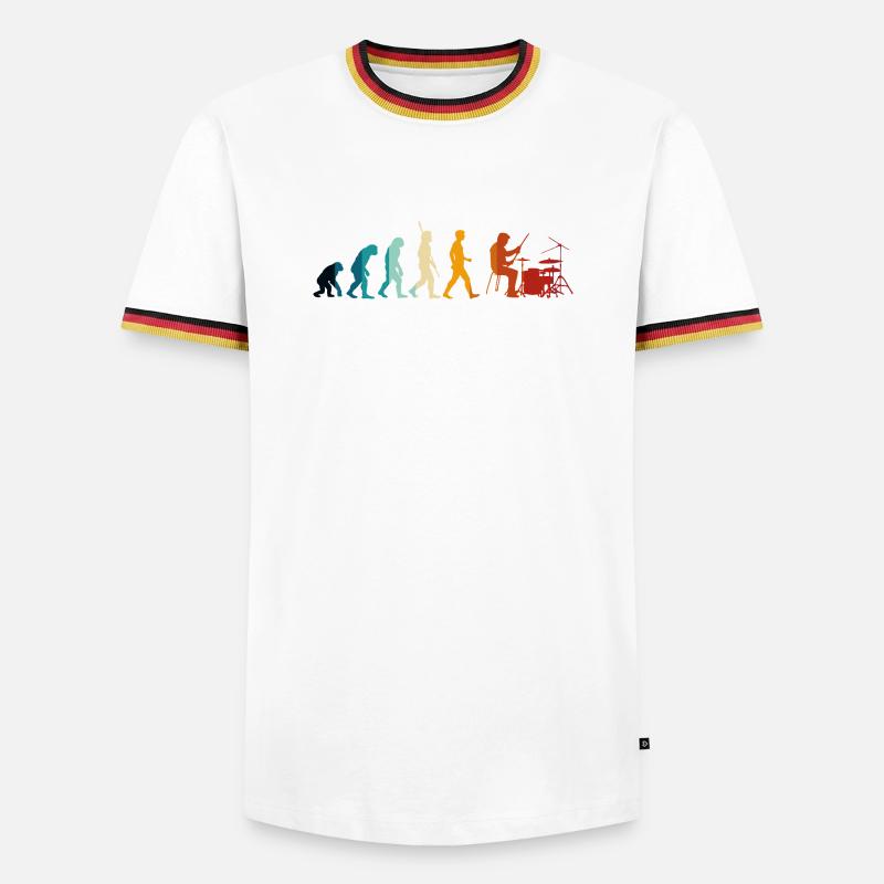 Battery Evolution - Men's Ringer Shirt - white/tricolour