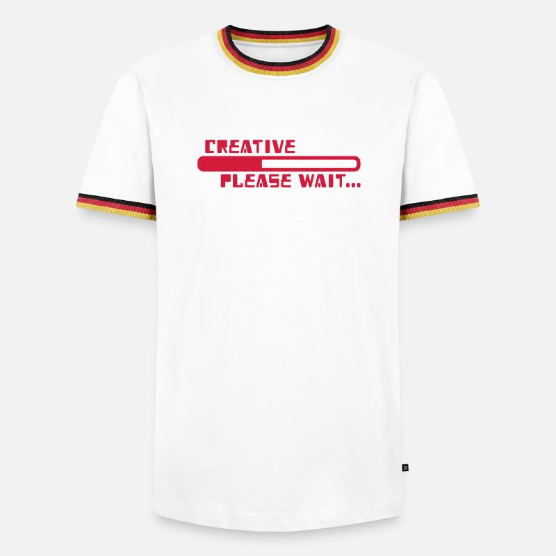 creative - Men's Ringer Shirt - white/tricolour