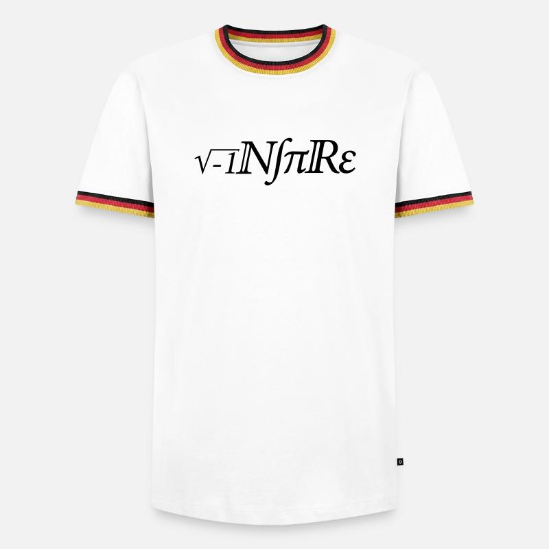 Math Inspire - Men's Ringer Shirt - white/tricolour